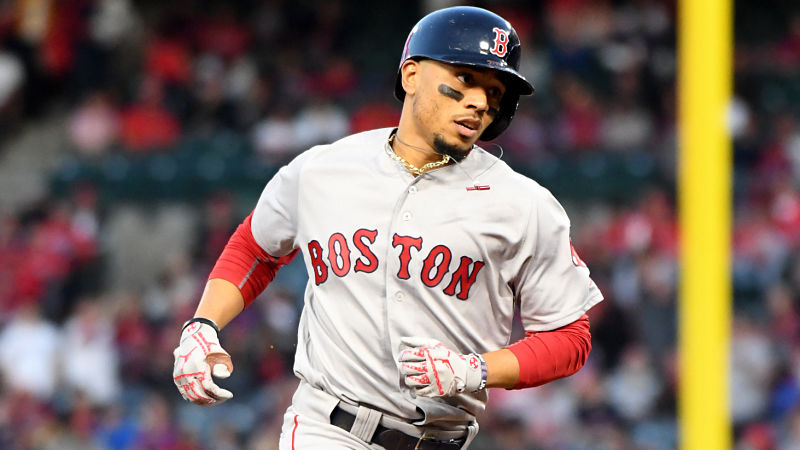 Boston Red Sox outfielder Mookie Betts