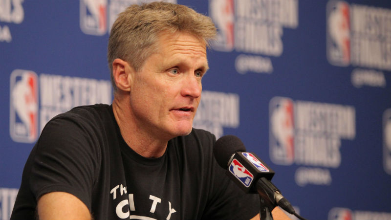 Golden State Warriors head coach Steve Kerr