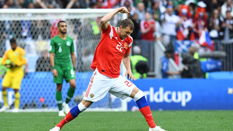 Russia striker Artem Dzyuba
