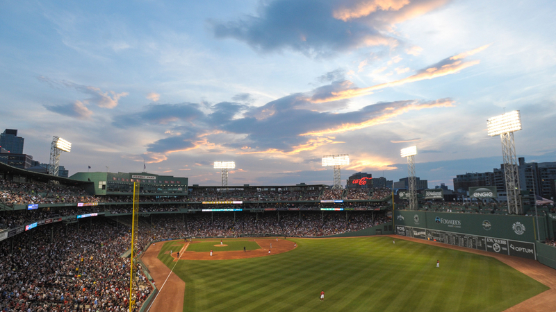 General view of Fenway Park