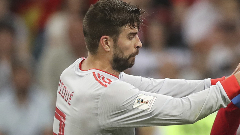 Spain defender Gerard Pique