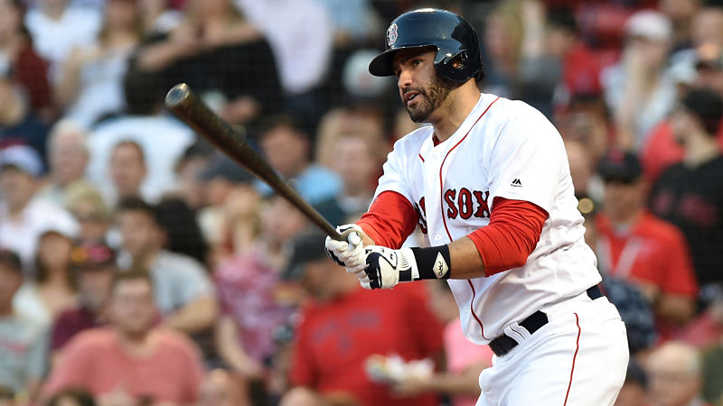 Boston Red Sox designated hitter J.D. Martinez