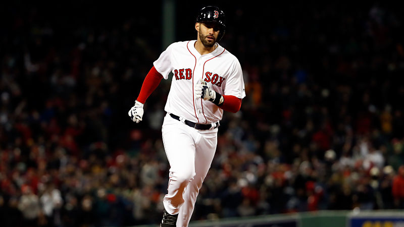 Boston Red Sox designated hitter J.D. Martinez