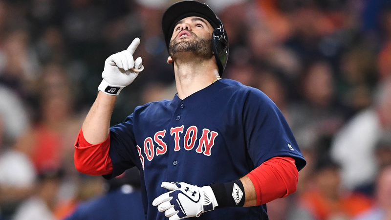 Red Sox designated hitter J.D. Martinez
