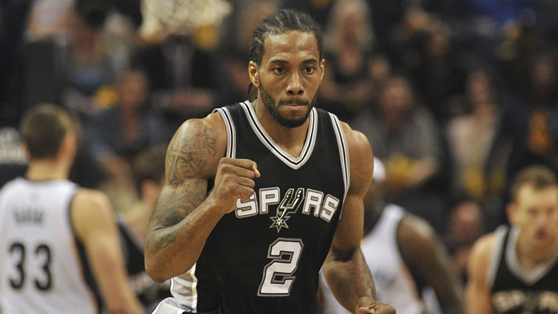 San Antonio Spurs forward Kawhi Leonard
