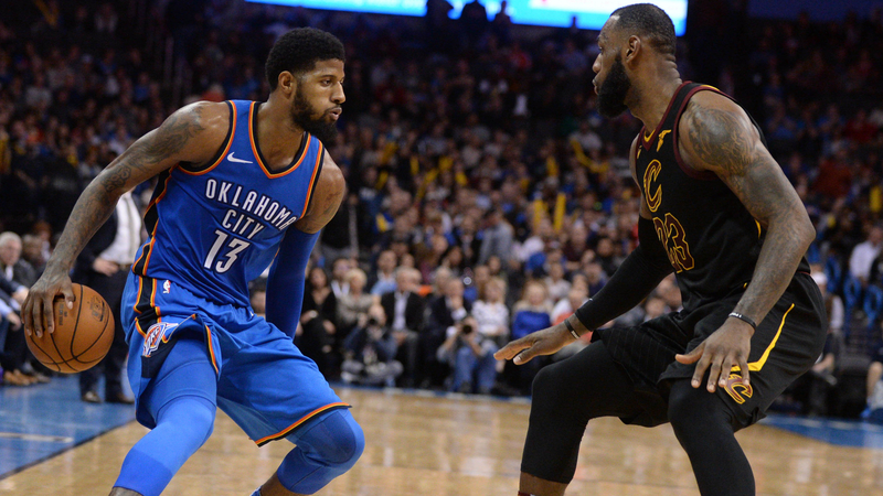 Paul George and LeBron James