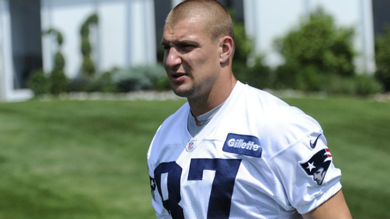 New England Patriots tight end Rob Gronkowski