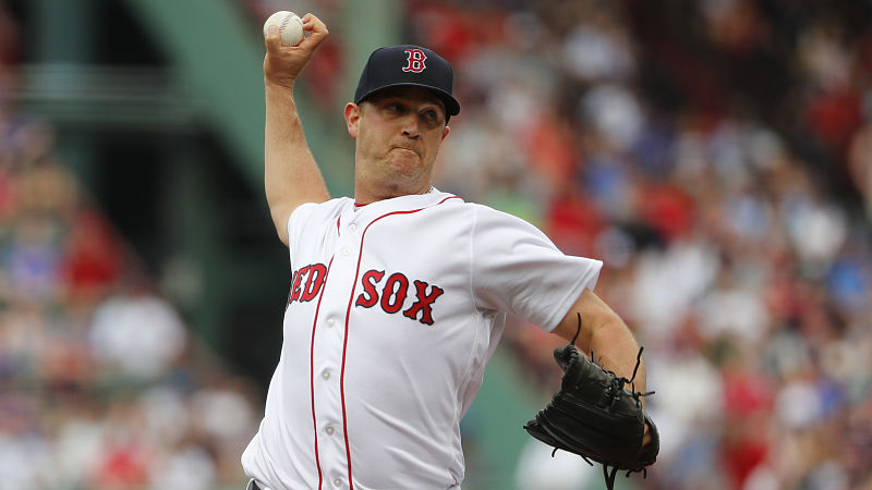 Boston Red Sox pitcher Steven Wright