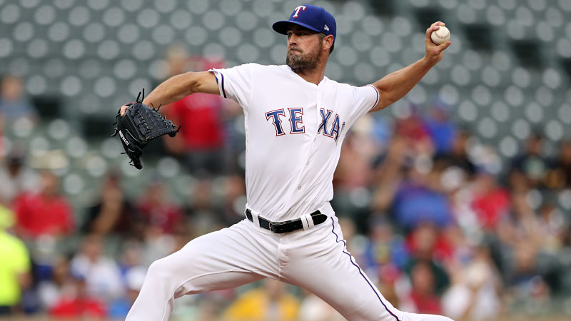 Texas Rangers pitcher Cole Hamels
