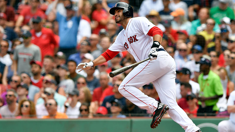 Boston Red Sox designated hitter J.D. Martinez