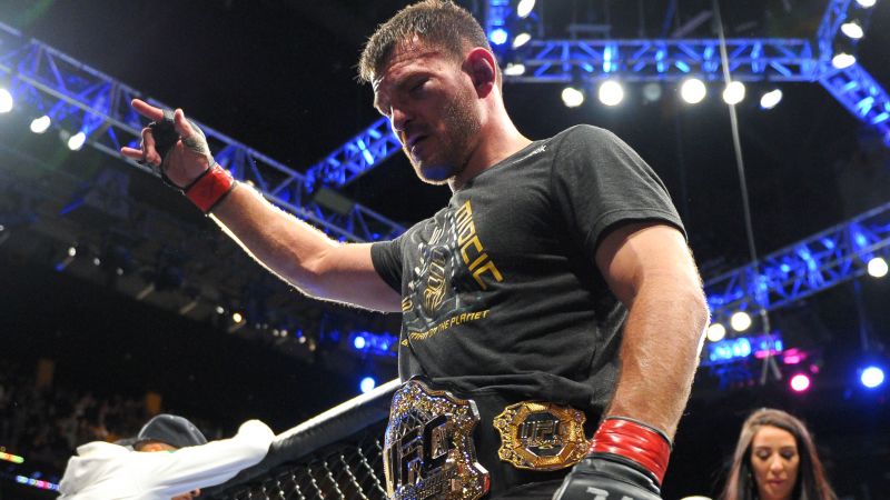 stipe miocic celebrates