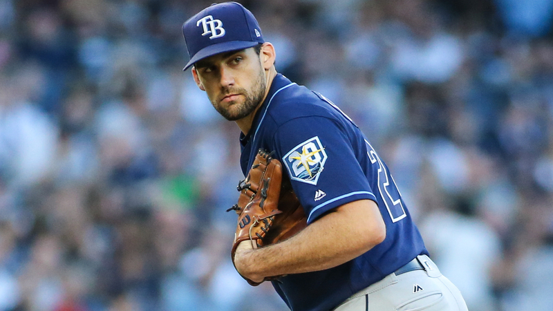 Rays pitcher Nathan Eovaldi