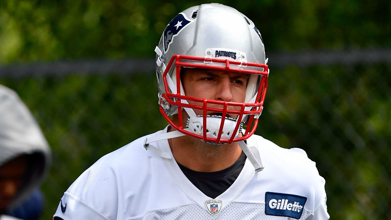 New England Patriots tight end Rob Gronkowski