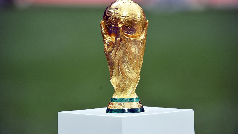 The FIFA World Cup trophy