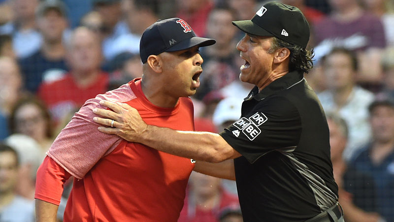 Boston Red Sox manager Alex Cora