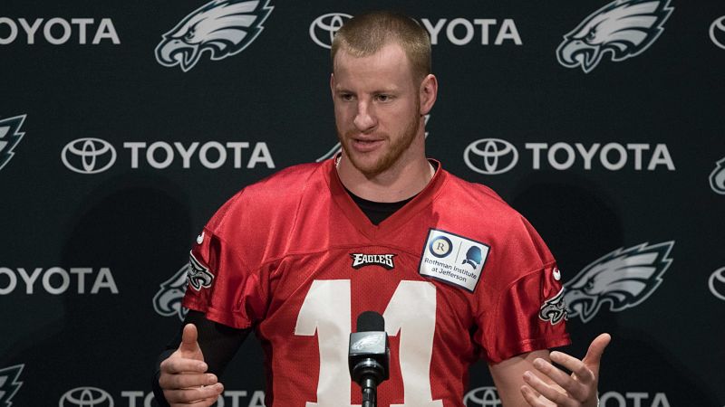 Philadelphia Eagles quarterback Carson Wents