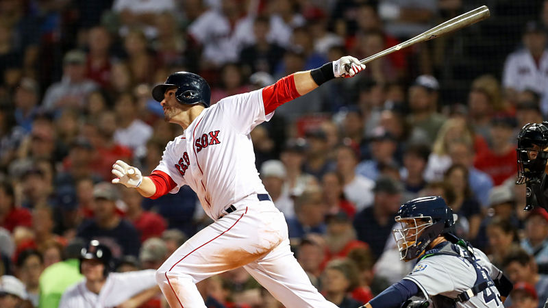Boston Red Sox designated hitter J.D. Martinez