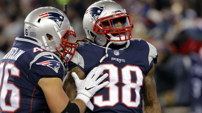 New England Patriots running back Brandon Bolden