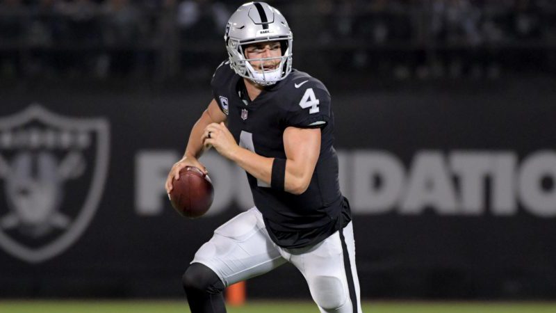 Oakland Raiders quarterback Derek Carr