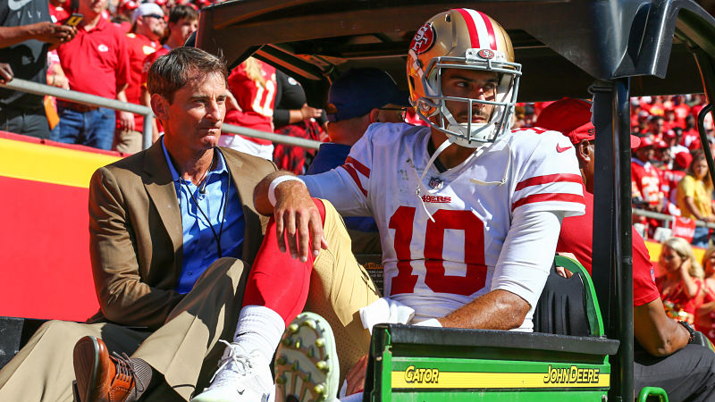 San Francisco 49ers quarterback Jimmy Garoppolo