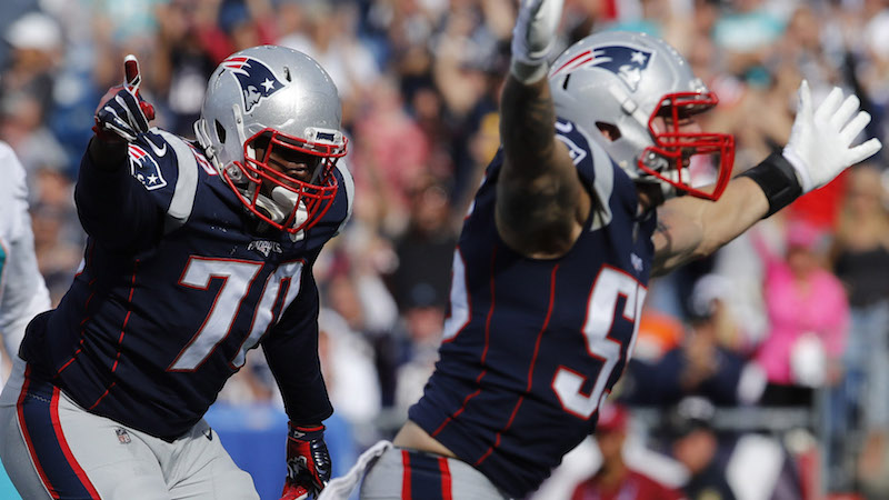 Patriots defensive end John Simon