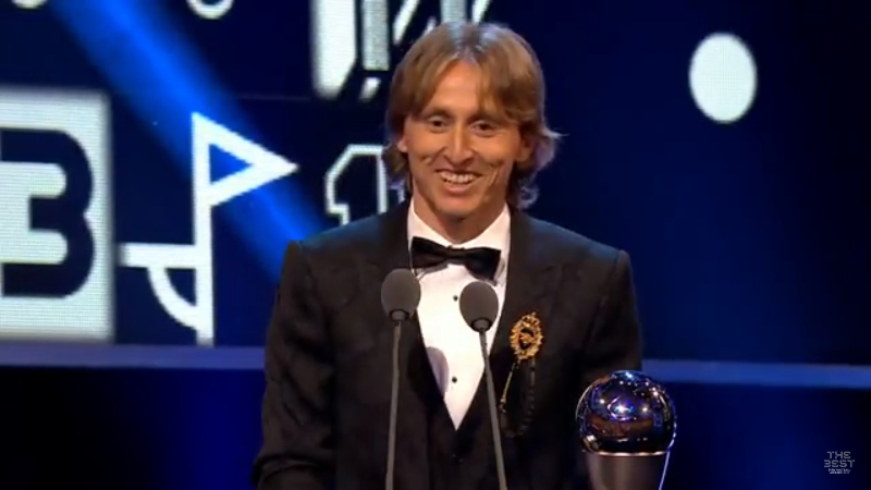 Real Madrid and Croatia midfield Luka Modric