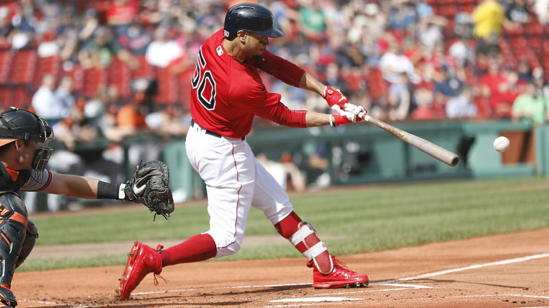 Boston Red Sox outfielder Mookie Betts