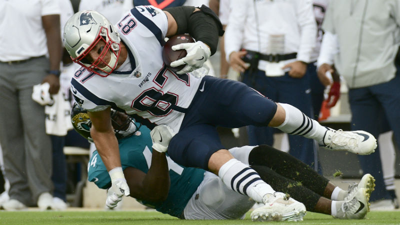 New England Patriots tight end Rob Gronkowski