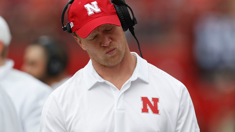 Nebraska Cornhuskers head coach Scott Frost
