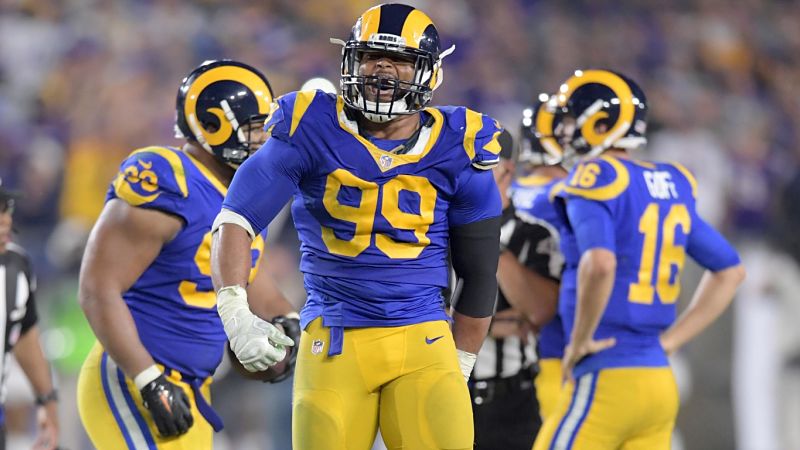 Los Angeles Rams defensive tackle Aaron Donald