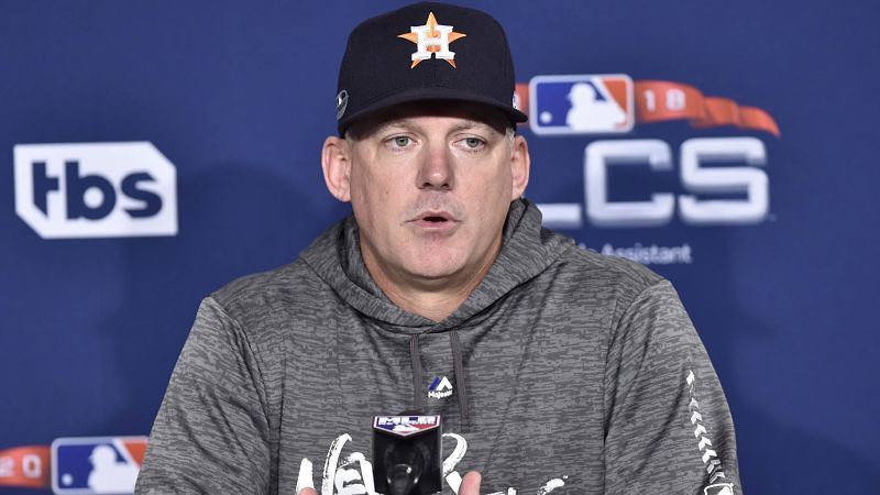 Houston Astros manager A.J. Hinch