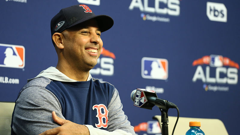 Boston Red Sox manager Alex Cora