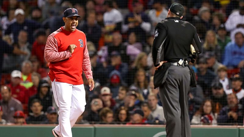 Boston Red Sox manager Alex Cora