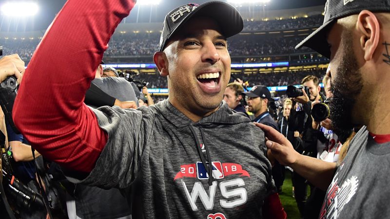 Boston Red Sox manager Alex Cora