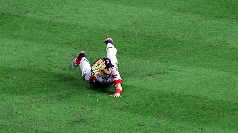 Boston Red Sox left fielder Andrew Benintendi