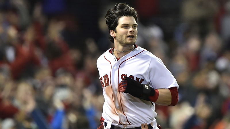 Boston Red Sox left fielder Andrew Benintendi