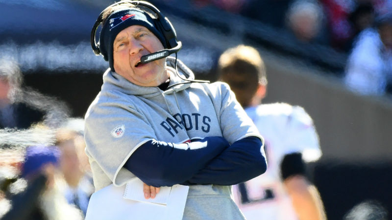 New England Patriots head coach Bill Belichick