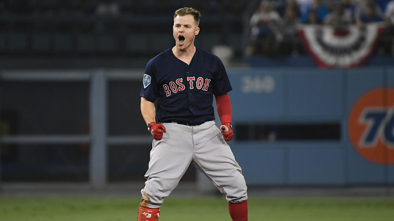 Boston Red Sox infielder Brock Holt