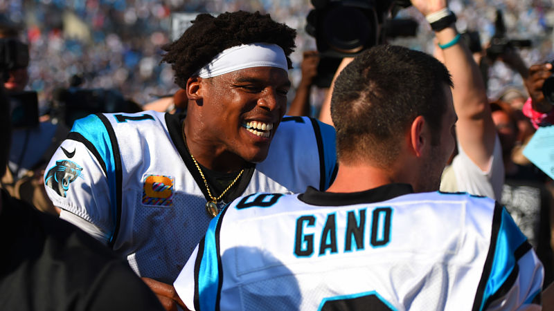 Carolina Panthers quarterback Cam Newton and kicker Graham Gano