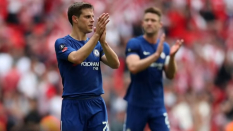 Chelsea defender Cesar Azpilicueta