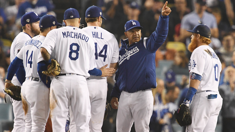 Dodgers manager Dave Roberts pulls Rich Hill