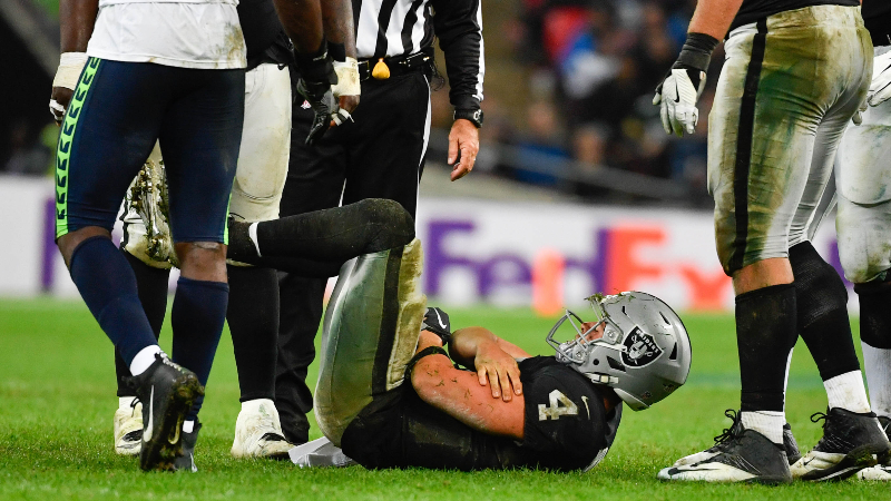 Oakland Raiders quarterback Derek Carr