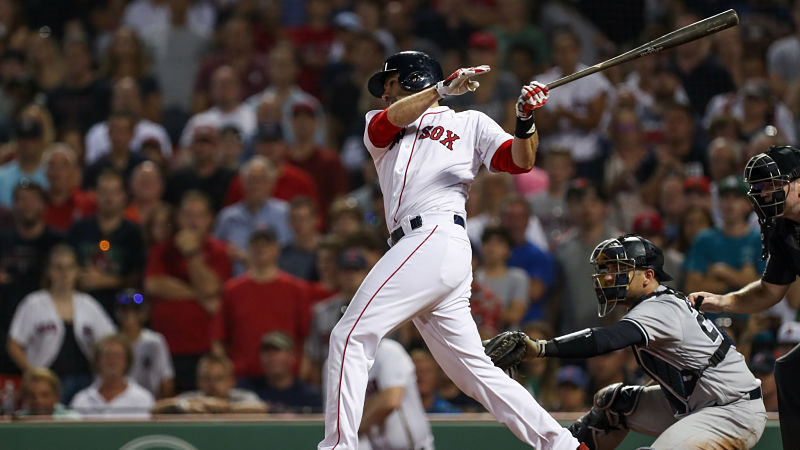 Boston Red Sox designated hitter J.D. Martinez