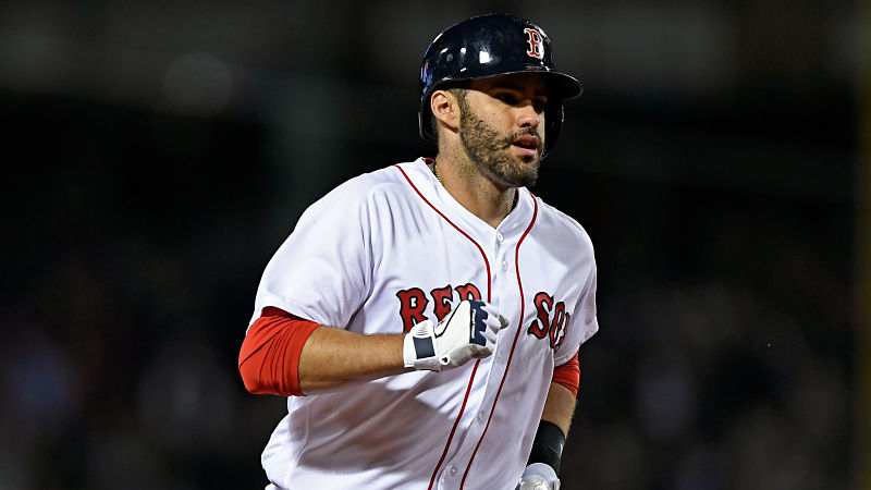 Boston Red Sox designated hitter J.D. Martinez