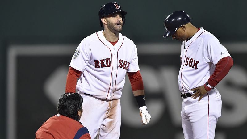 Boston Red Sox designated hitter J.D. Martinez