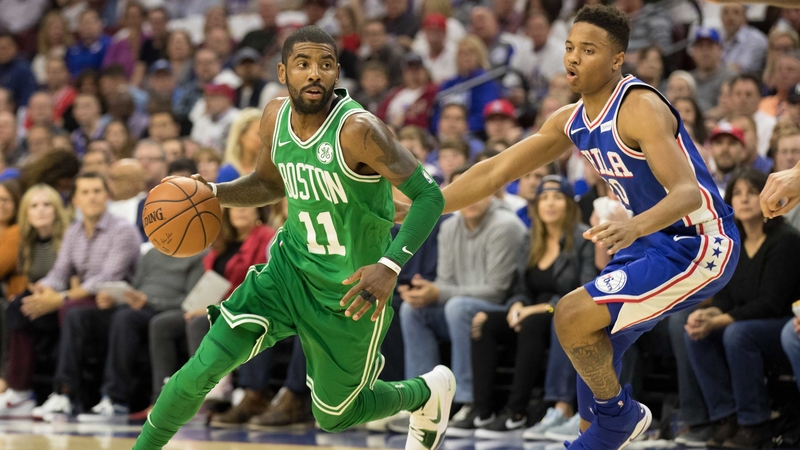Boston Celtics Guard Kyrie Irving And Philadelphia 76ers Guard Markelle Fultz