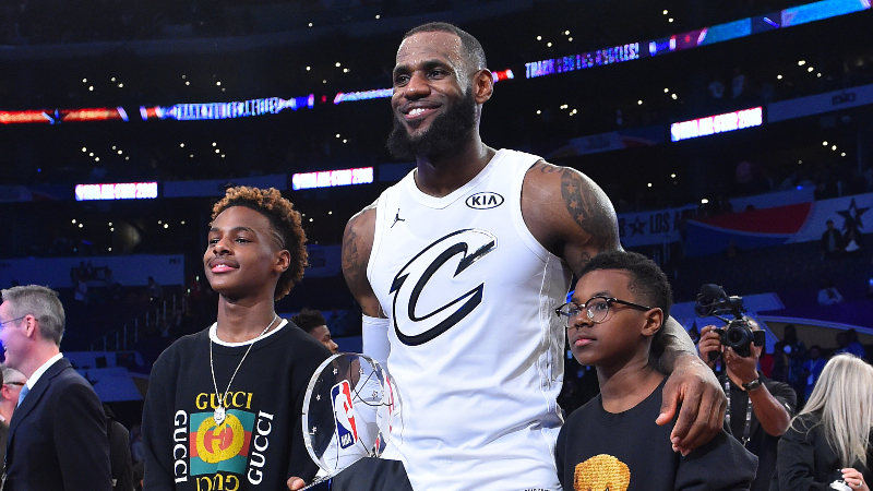 LeBron James, Bronny James, Bryce James