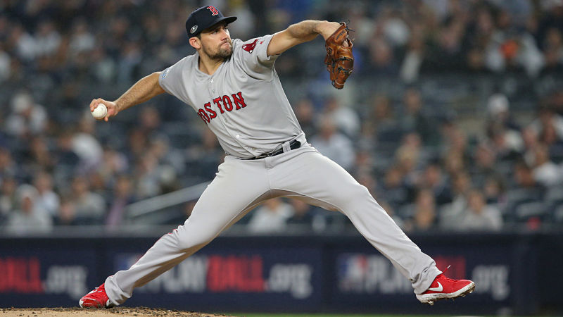 Boston Red Sox pitcher Nathan Eovaldi