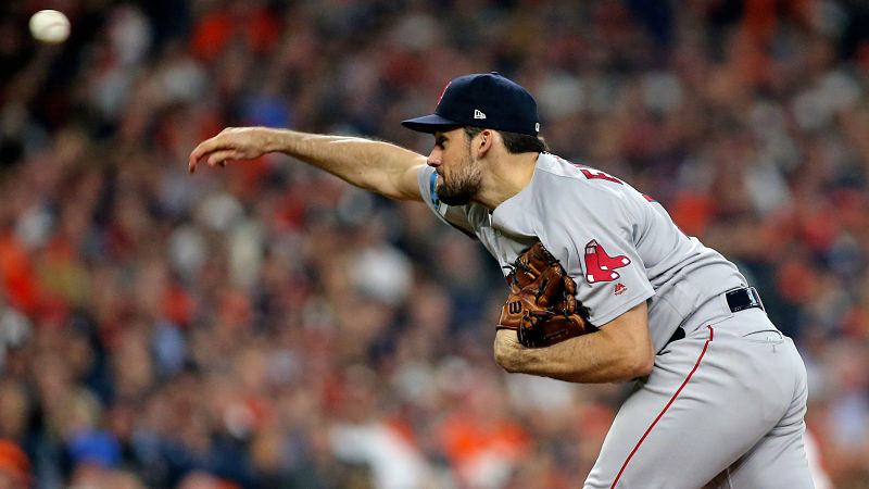Boston Red Sox pitcher Nathan Eovaldi