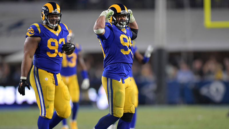 Los Angeles Rams defensive lineman Ndamukong Suh and Aaron Donald